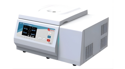 Large capacity refrigerated centrifuge