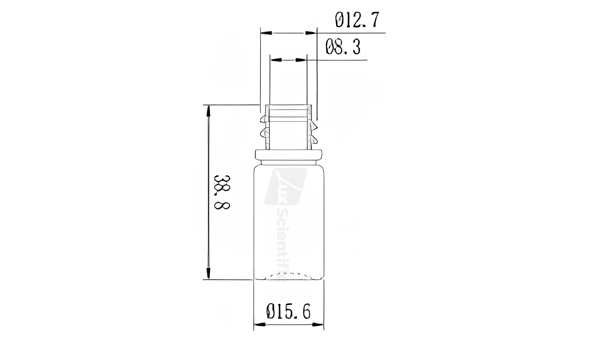 Narrow Mouth Reagent Bottle 4mL - Image 2